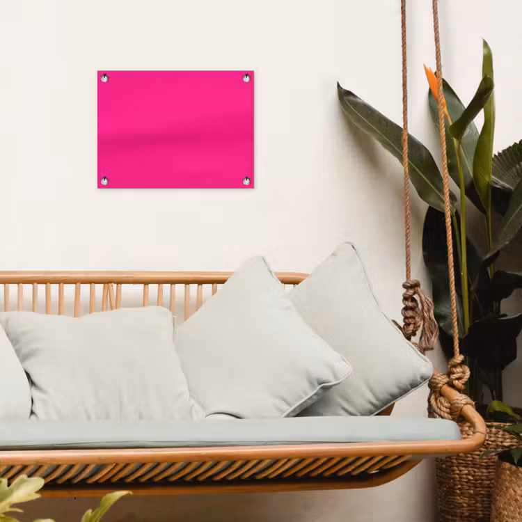 Hot - Fuchsia - Roze tuinposter los doek klein 239 -sfeer7