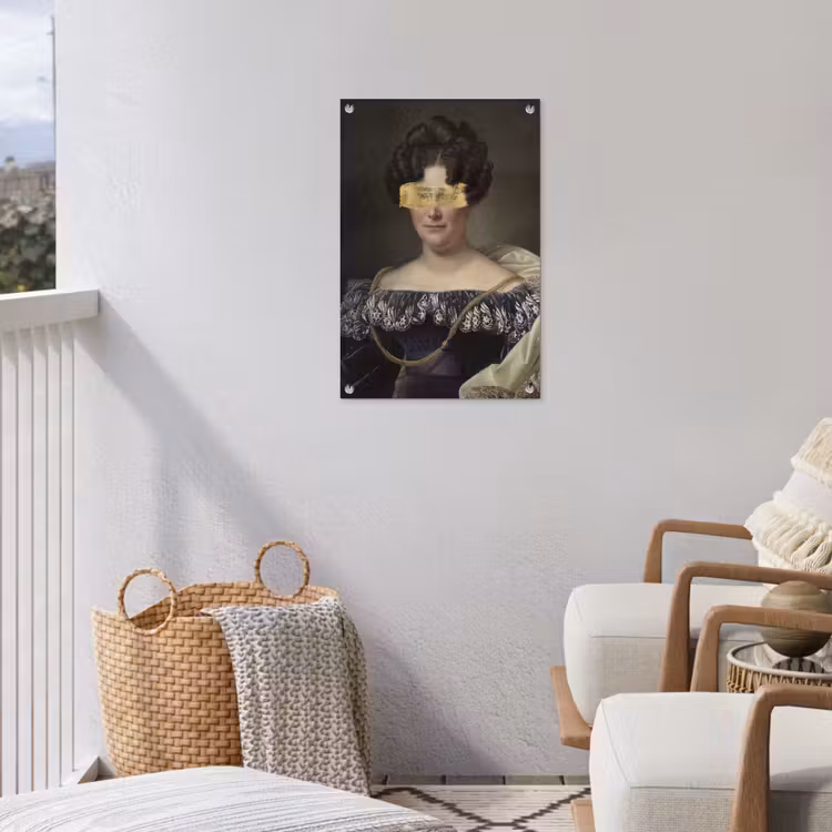 Johanna Henriette Engelen - Dubois Drahonet - Goud tuinposter los doek klein -sfeer8