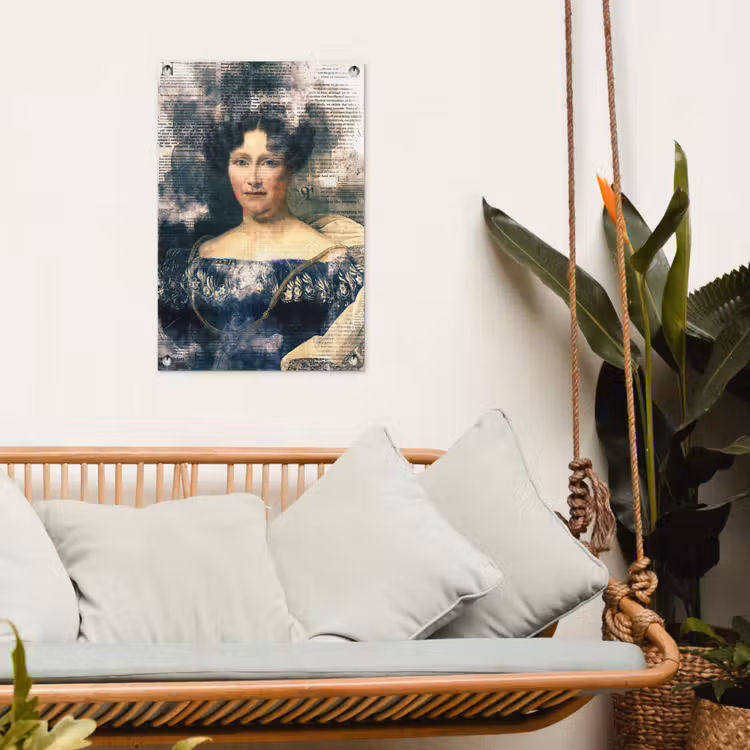 Johanna Henriette Engelen - Dubois Drahonet - Krant tuinposter los doek klein -sfeer7
