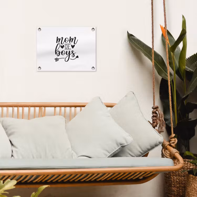 Jongens - Moederdag - Quotes tuinposter los doek klein -sfeer7