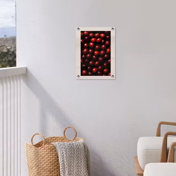 Kersen - Rood tuinposter los doek klein -sfeer8
