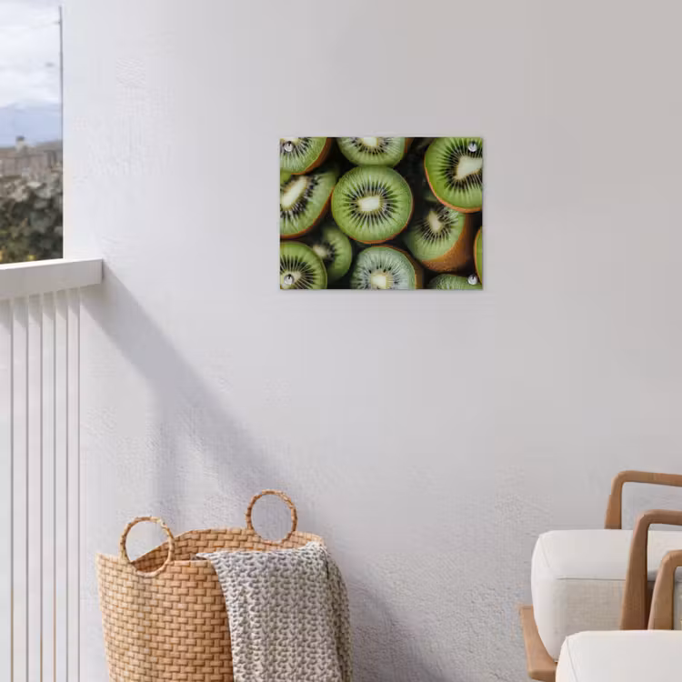 Kiwi - Fruit - Groen tuinposter los doek klein -sfeer8