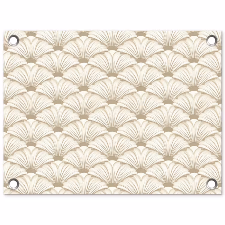 Klassiek - Art - Beige tuinposter los doek klein 239 -3d