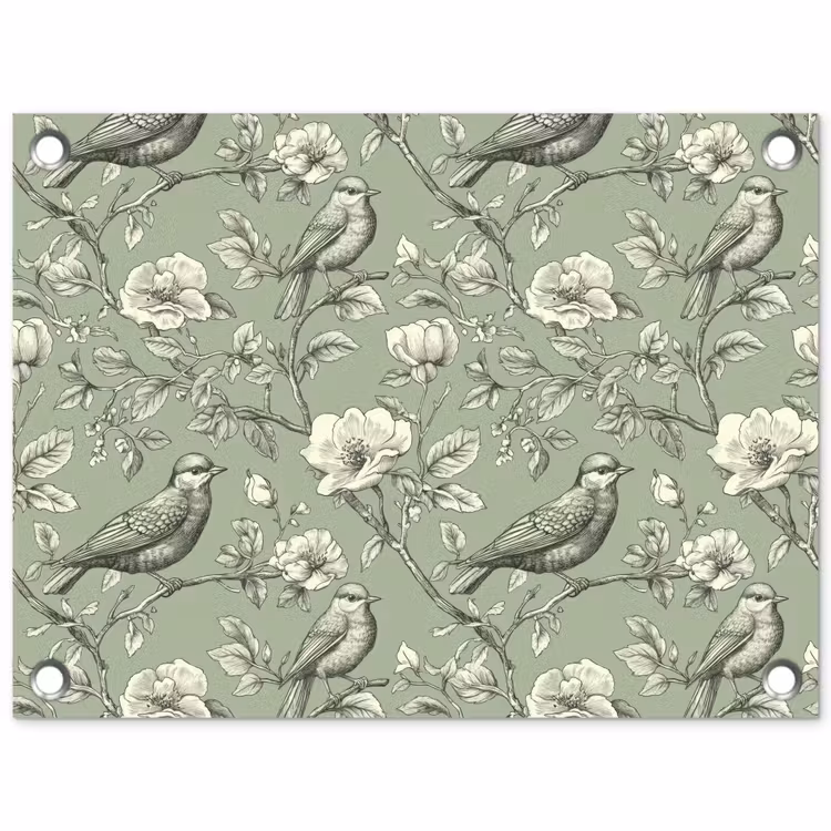Klassiek - Botanisch - Groen tuinposter los doek klein 239 -3d