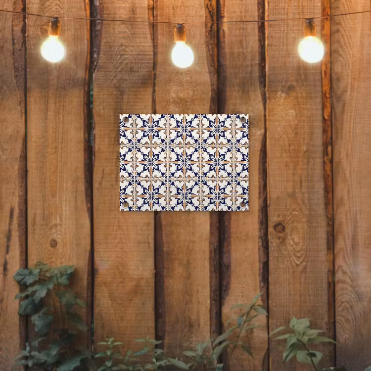 Klassiek - Patroon - Kleurrijk tuinposter los doek klein 239 -sfeer1