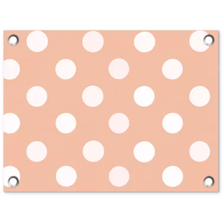 Klassiek - Polka - Perzik tuinposter los doek klein 239 -3d