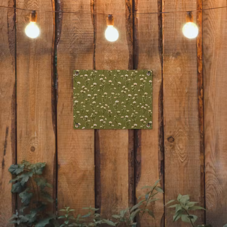 Landelijk - Bloemen - Groen tuinposter los doek klein 239 -sfeer1