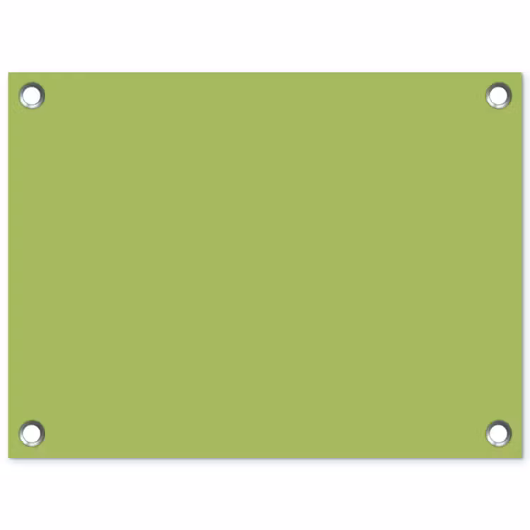 Lime - Glow - Groen tuinposter los doek klein 239 -3d