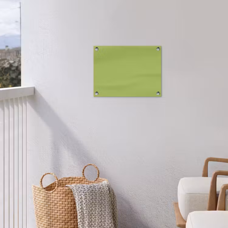 Lime - Glow - Groen tuinposter los doek klein 239 -sfeer8