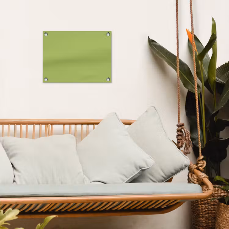 Lime - Glow - Groen tuinposter los doek klein 239 -sfeer7