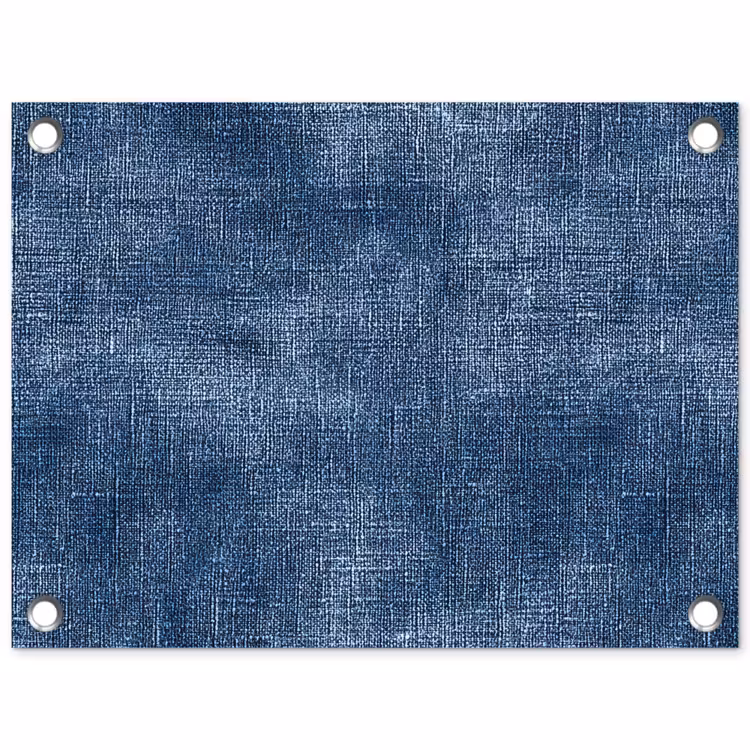 Linnen - Textuur - Patroon - Denim - Rustiek tuinposter los doek klein 239 -3d
