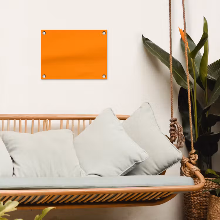 Marigold - Glow - Oranje tuinposter los doek klein 239 -sfeer7