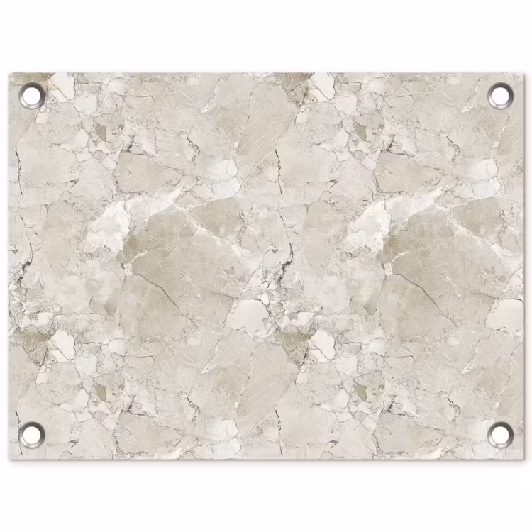 Marmer - Grijs - Aders tuinposter los doek klein 239 -3d