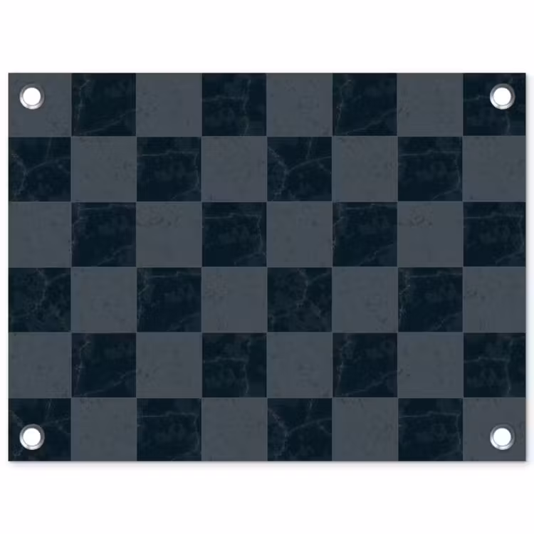 Marmer - Patroon - Antraciet tuinposter los doek klein 239 -3d