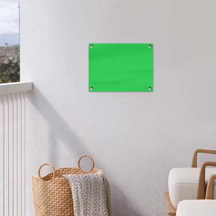 Mint - Green - Groen tuinposter los doek klein 239 -sfeer8