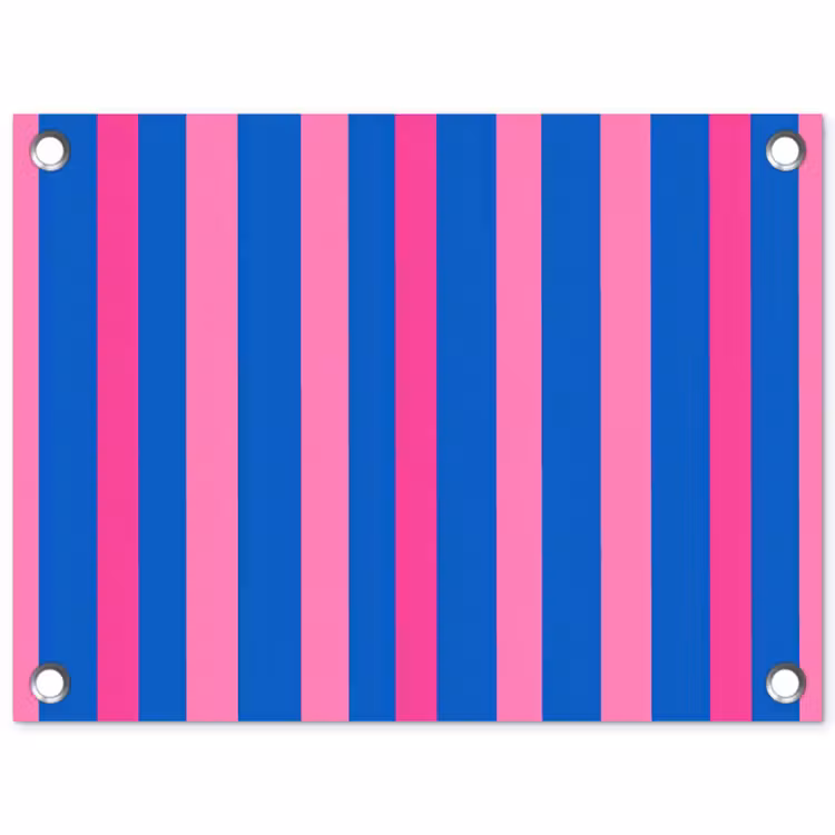 Modern - Optisch - Roze tuinposter los doek klein 239 -3d