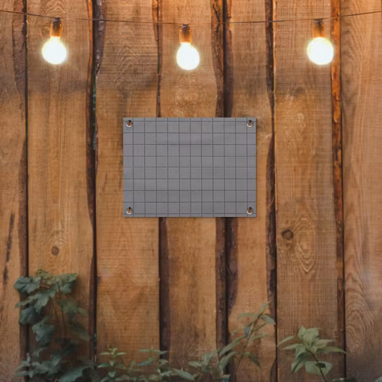 Modern - Patroon - Grijs tuinposter los doek klein 239 -sfeer1