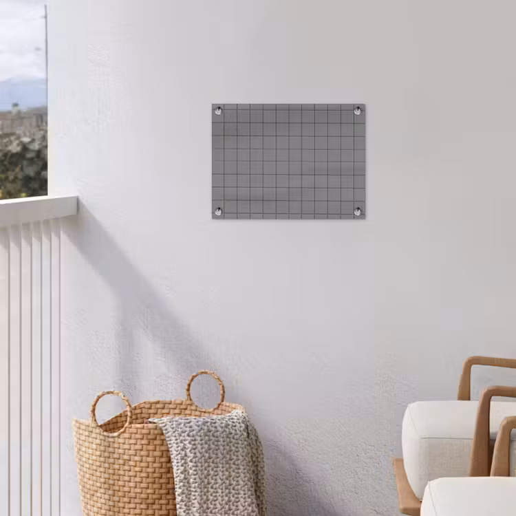 Modern - Patroon - Grijs tuinposter los doek klein 239 -sfeer8