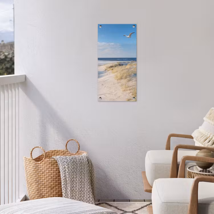 Mooie Strandvlucht tuinposter los doek klein -sfeer8