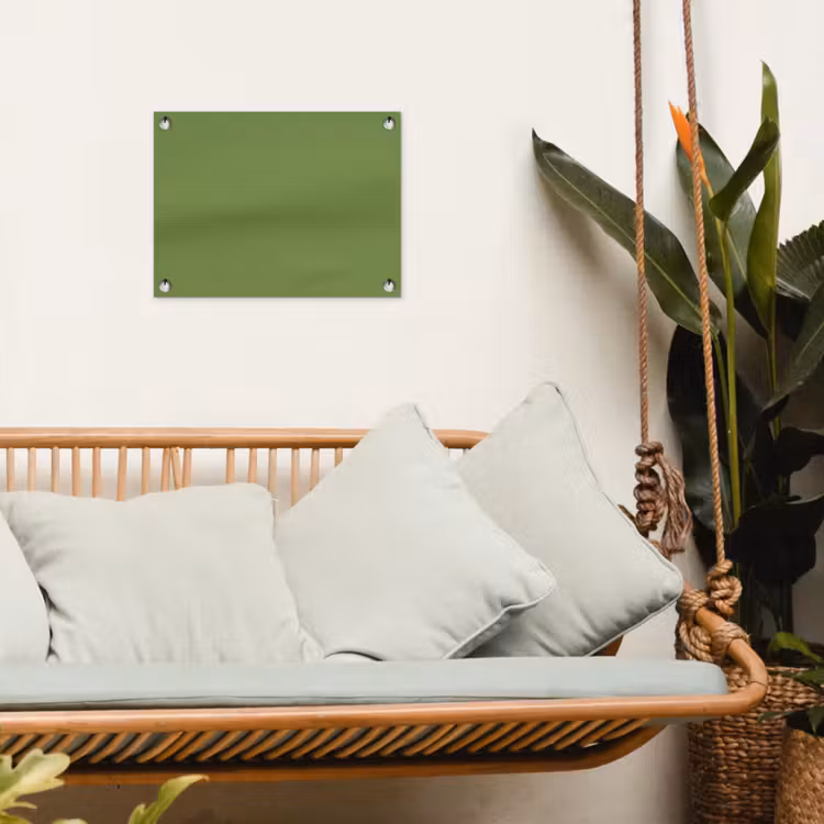 Moss - Green - Groen tuinposter los doek klein 239 -sfeer7