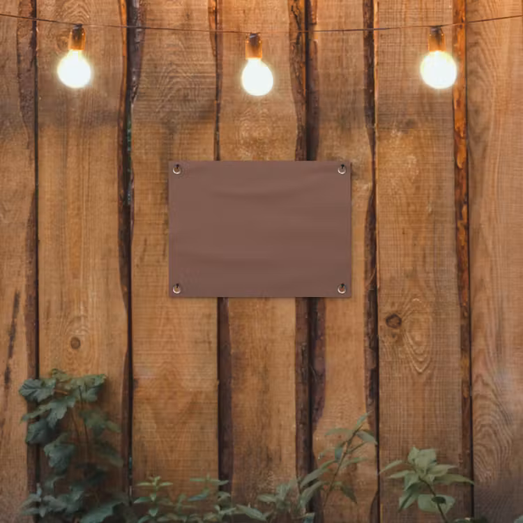 Muted - Chestnut - Bruin tuinposter los doek klein 239 -sfeer1