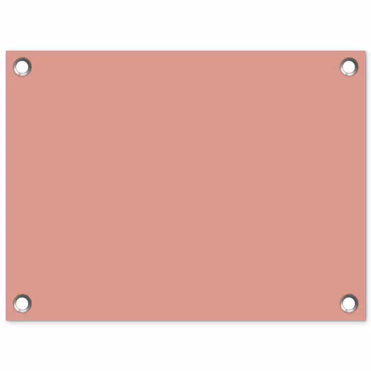 Muted - Salmon - Koraal tuinposter los doek klein 239 -3d