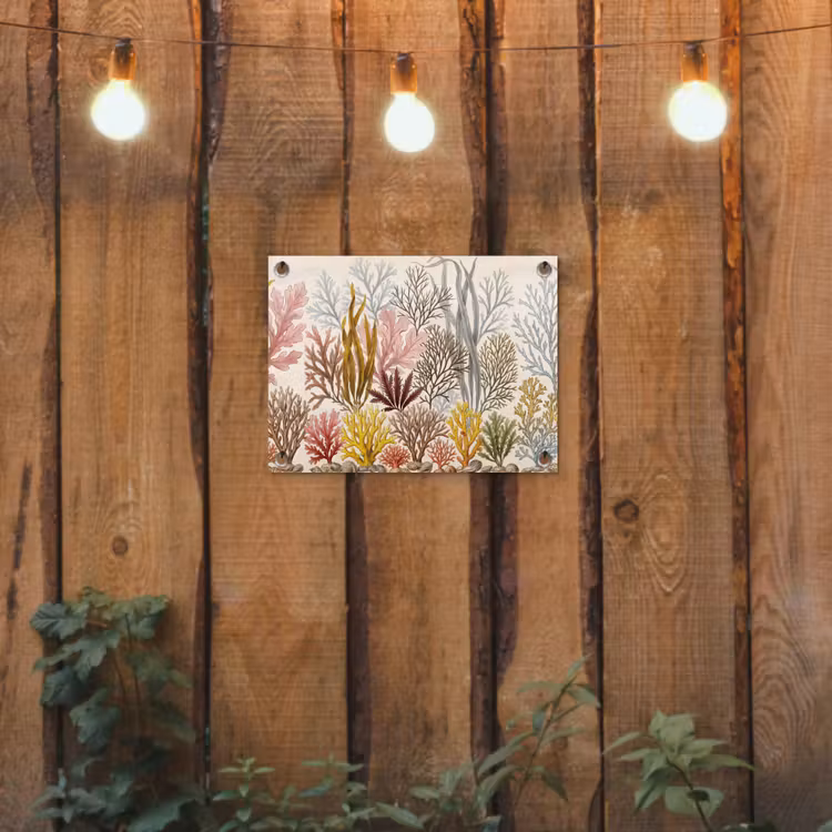 Natuur - Onderwater - Botanisch - Vintage - Kleurrijk tuinposter los doek klein -sfeer1