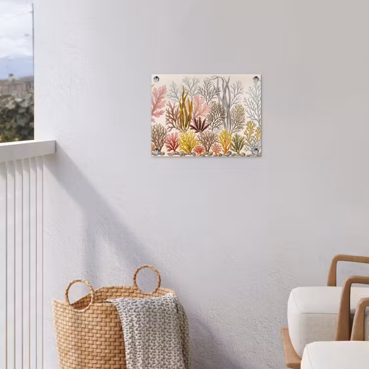 Natuur - Onderwater - Botanisch - Vintage - Kleurrijk tuinposter los doek klein -sfeer8
