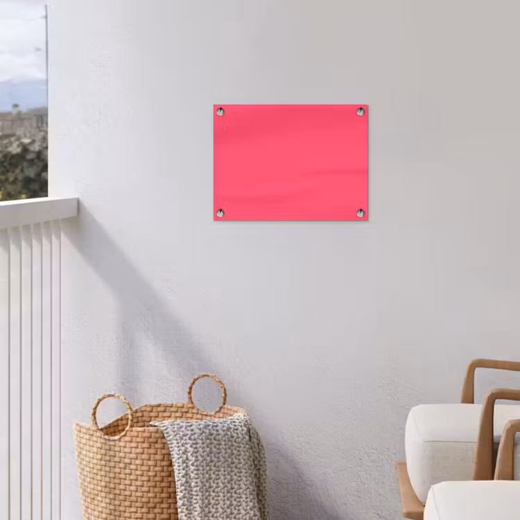 Neon - Flamingo - Roze tuinposter los doek klein 239 -sfeer8