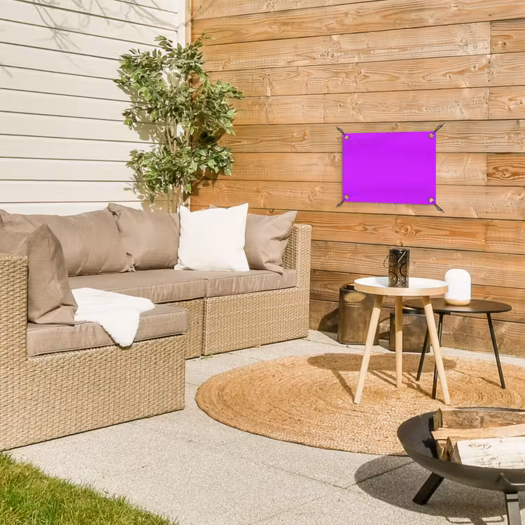 Neon - Orchid - Paars tuinposter los doek klein 239 -sfeer4