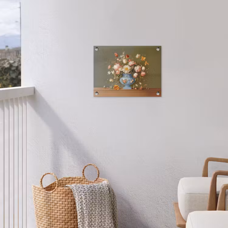 Neutral - Bloemen - Boeket - Vaas tuinposter los doek klein -sfeer8