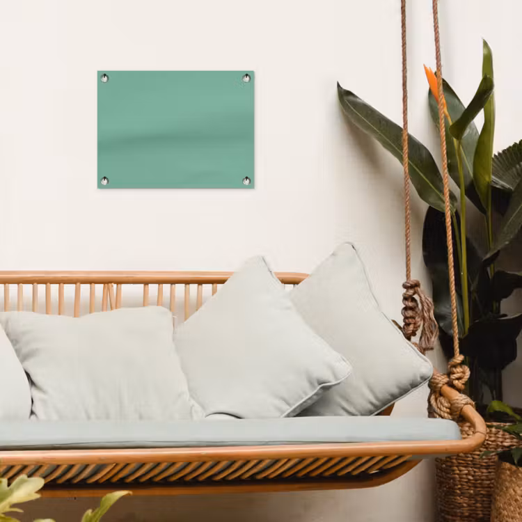 Ocean - Jade - Groen tuinposter los doek klein 239 -sfeer7