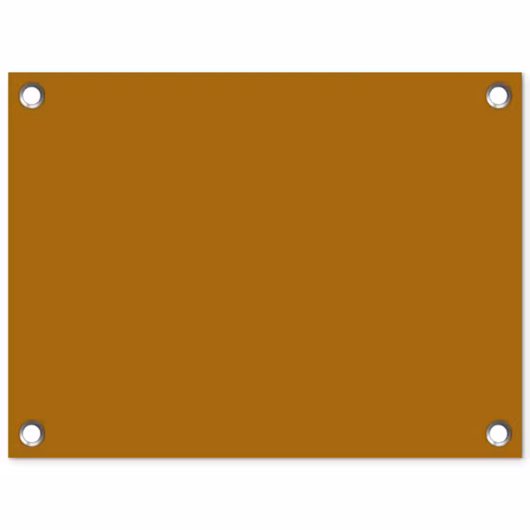 Ocre - Gold - Geel tuinposter los doek klein 239 -3d