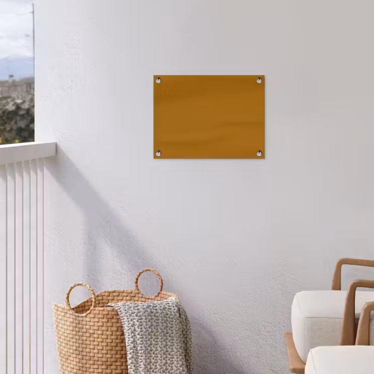 Ocre - Gold - Geel tuinposter los doek klein 239 -sfeer8