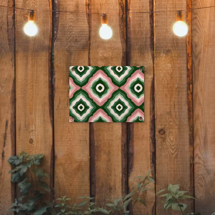 Ontwerp - Organisch - Kleurrijk tuinposter los doek klein 239 -sfeer1