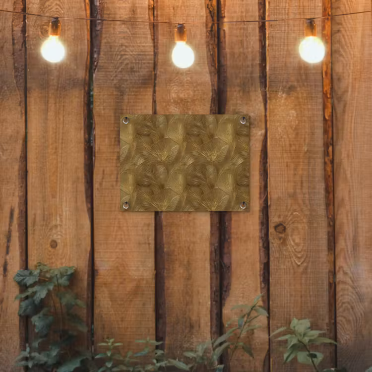 Organisch - Lijnen - Goud tuinposter los doek klein 239 -sfeer1