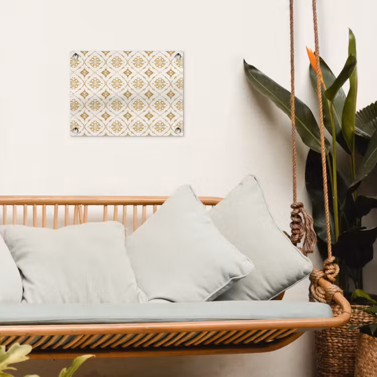 Ornament - Klassiek - Goud tuinposter los doek klein 239 -sfeer7