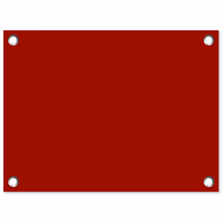 Oxblood - Maroon - Rood tuinposter los doek klein 239 -3d