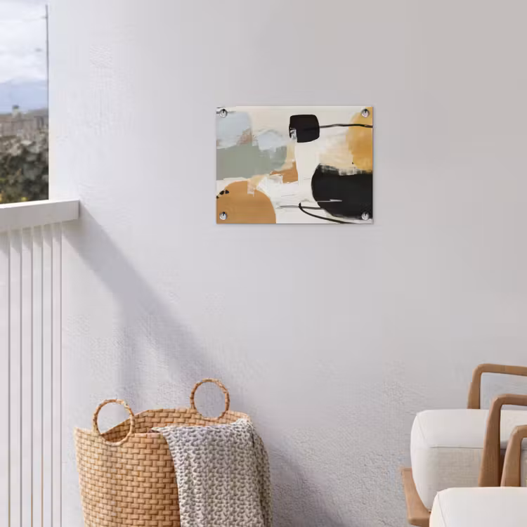 Paint - Abstract - Kleuren tuinposter los doek klein -sfeer8