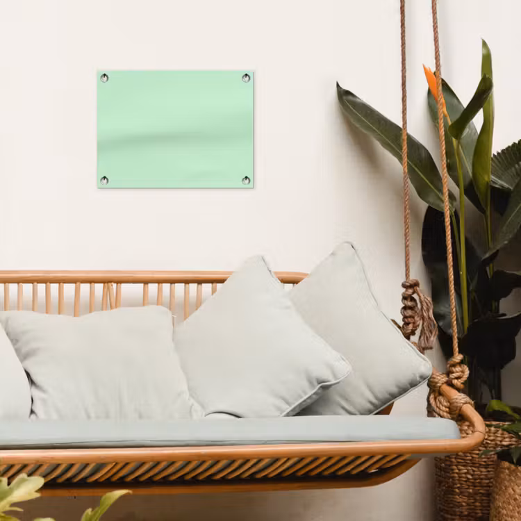 Pale - Mint - Groen tuinposter los doek klein 239 -sfeer7