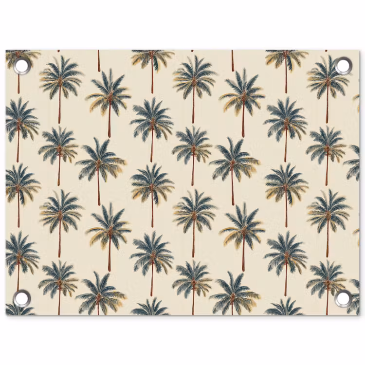 Palmbomen - Tropisch - Groen tuinposter los doek klein 239 -3d