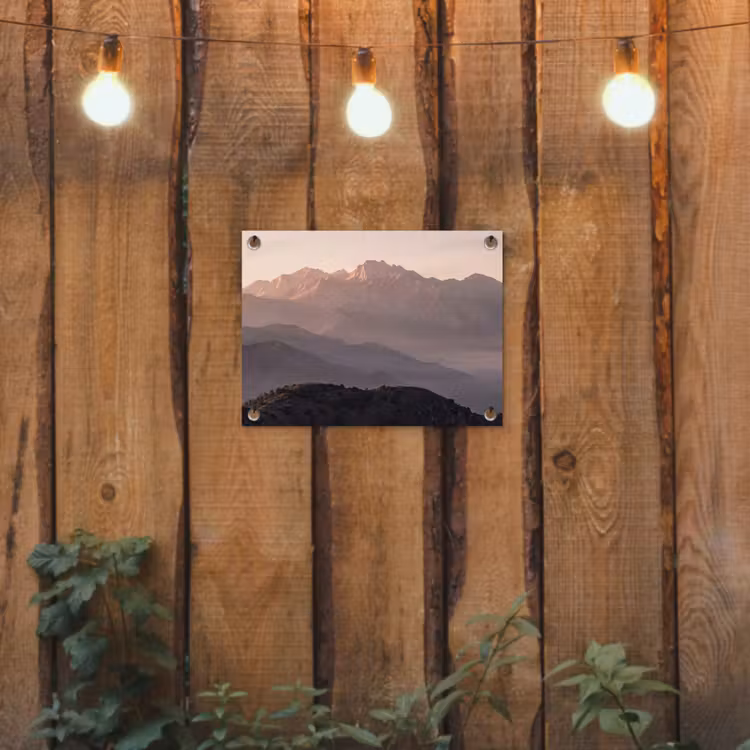 Panorama - Landschap - Bergen tuinposter los doek klein -sfeer1