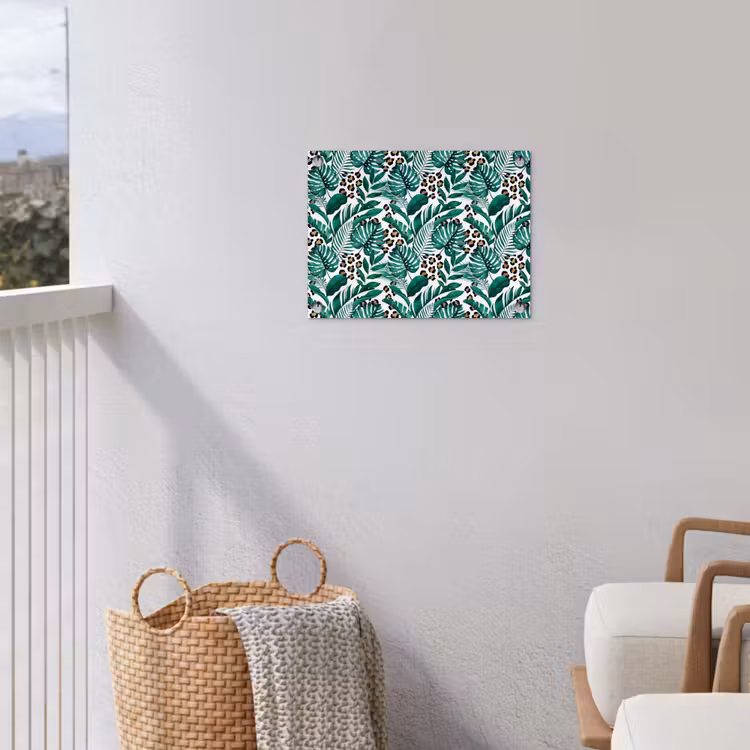 Panterprint - Bladeren - Jungle tuinposter los doek klein -sfeer8