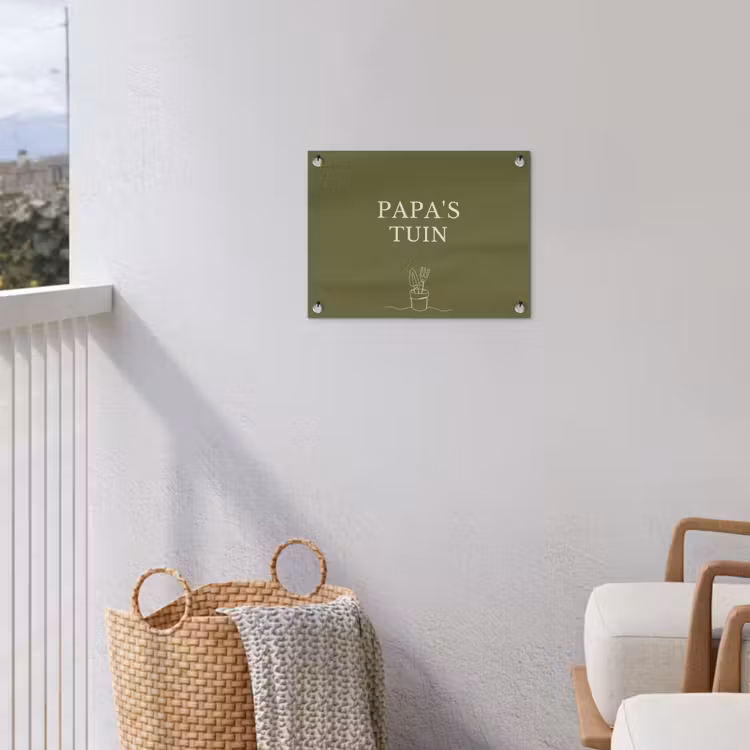 Papa's Tuin tuinposter los doek klein -sfeer8
