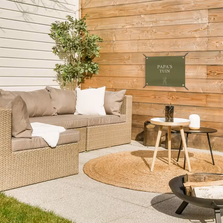 Papa's Tuin tuinposter los doek klein -sfeer4