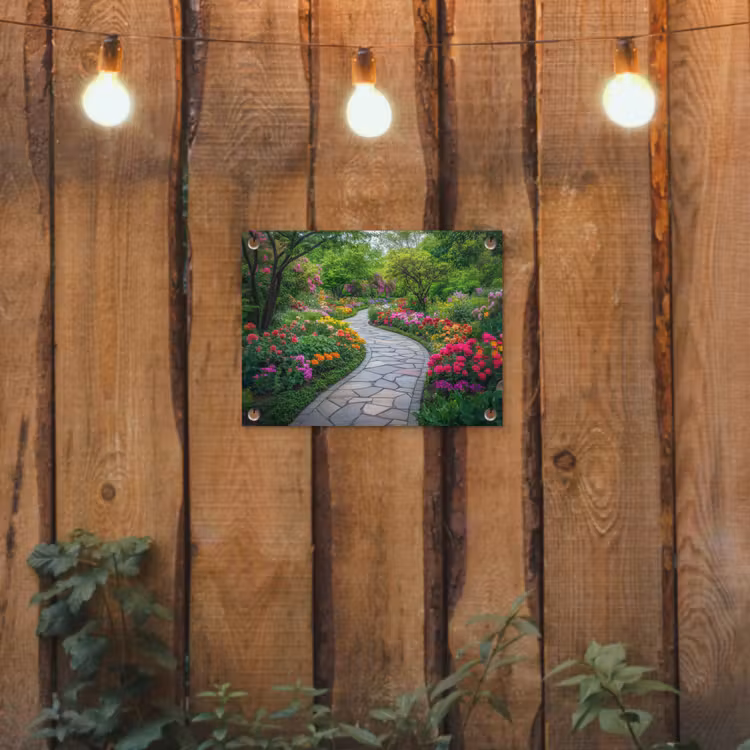 Park - Bloemen - Tuin tuinposter los doek klein -sfeer1