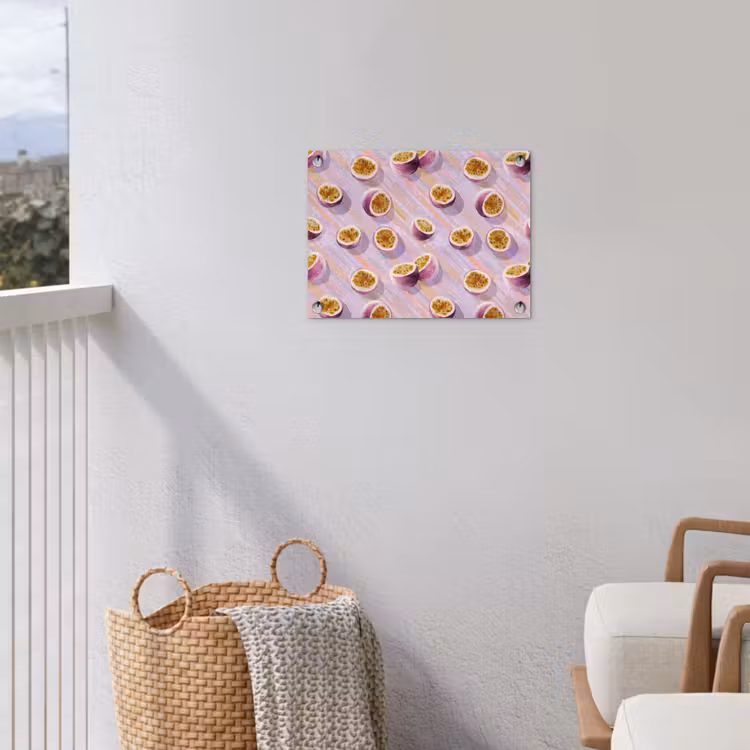 Passievrucht - Tropisch - Paars tuinposter los doek klein 239 -sfeer8