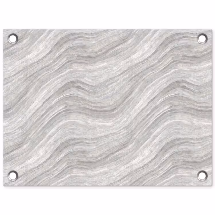 Patroon - Helder - Wit - Grijs tuinposter los doek klein 239 -3d