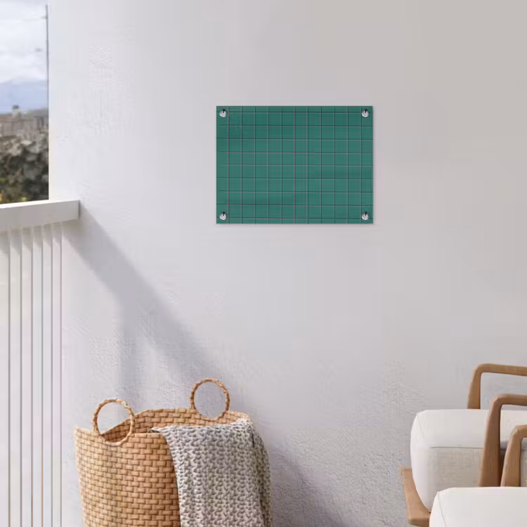 Patroon - Patroon - Smaragd tuinposter los doek klein 239 -sfeer8