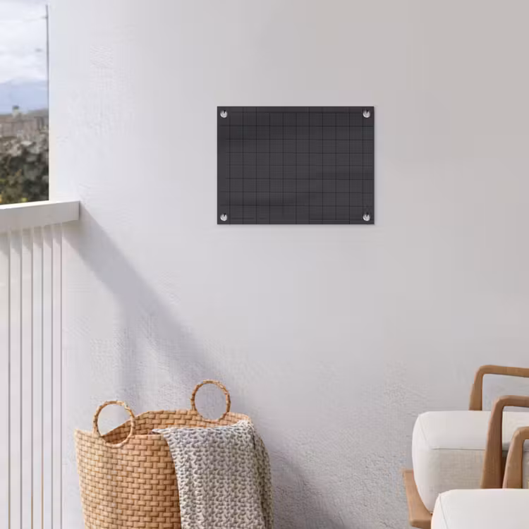 Patroon - Tegel - Antraciet tuinposter los doek klein 239 -sfeer8